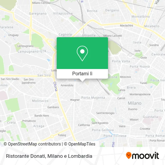 Mappa Ristorante Donati