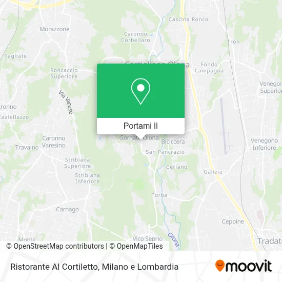 Mappa Ristorante Al Cortiletto