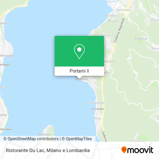 Mappa Ristorante Du Lac