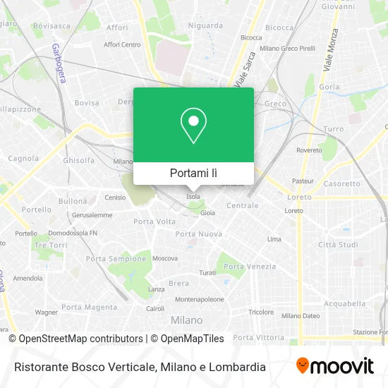 Mappa Ristorante Bosco Verticale