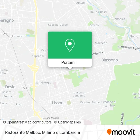Mappa Ristorante Malbec