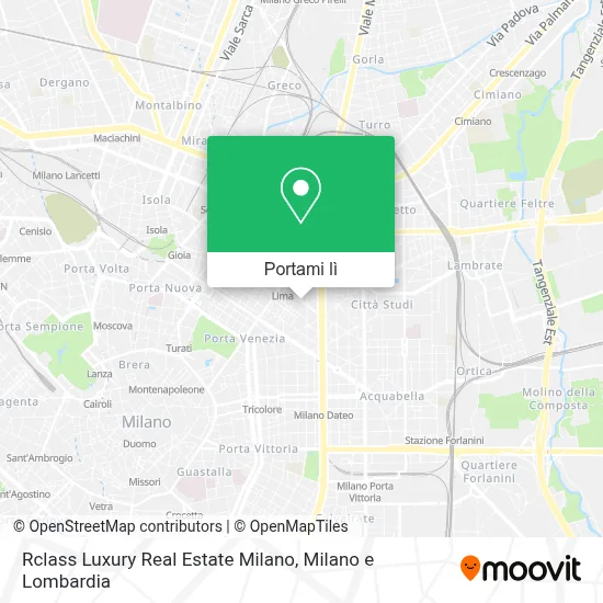 Mappa Rclass Luxury Real Estate Milano