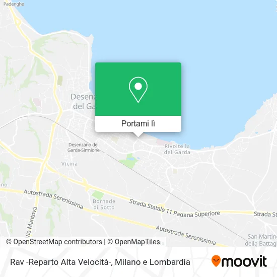 Mappa Rav -Reparto Alta Velocità-