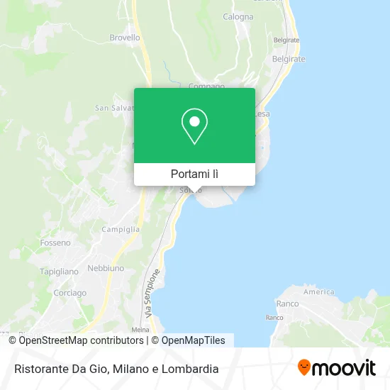 Mappa Ristorante Da Gio