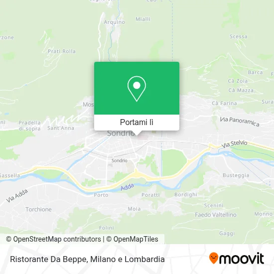 Mappa Ristorante Da Beppe