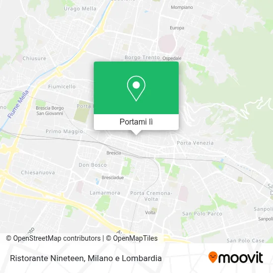 Mappa Ristorante Nineteen