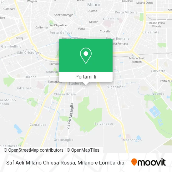 Mappa Saf Acli Milano Chiesa Rossa