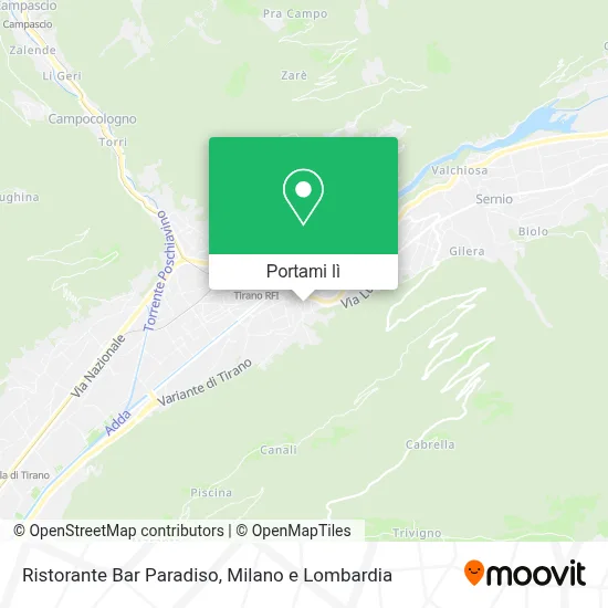 Mappa Ristorante Bar Paradiso