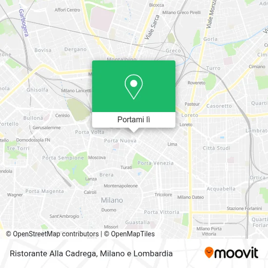 Mappa Ristorante Alla Cadrega