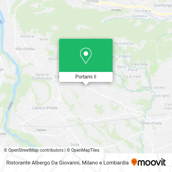 Mappa Ristorante Albergo Da Giovanni