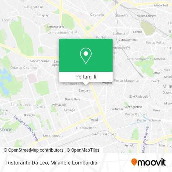 Mappa Ristorante Da Leo