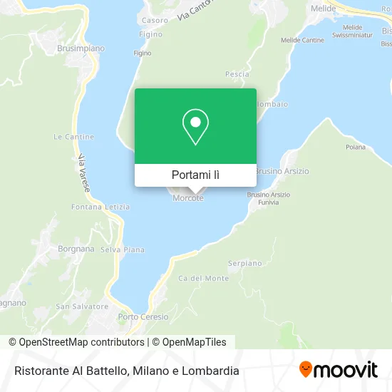 Mappa Ristorante Al Battello