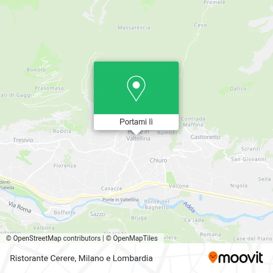 Mappa Ristorante Cerere