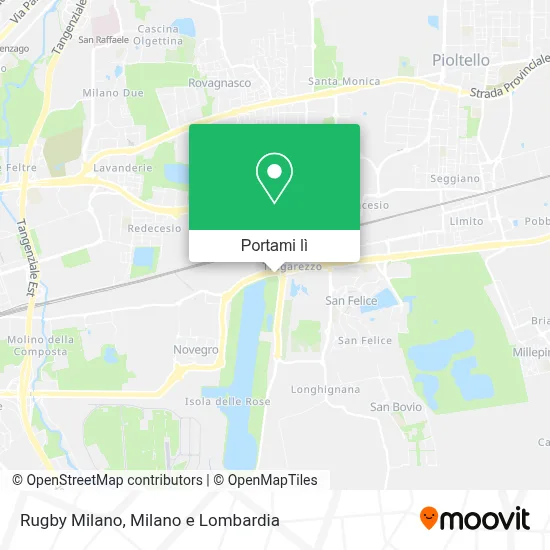 Mappa Rugby Milano