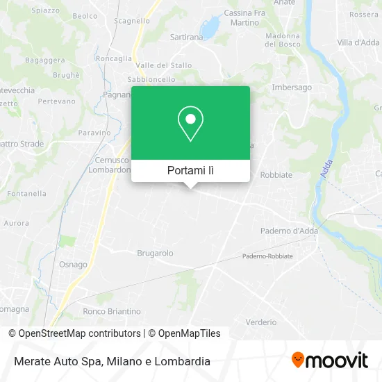 Mappa Merate Auto Spa