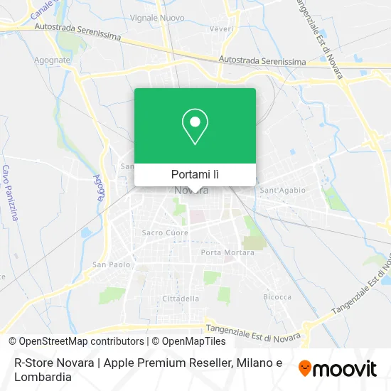 Mappa R-Store Novara | Apple Premium Reseller