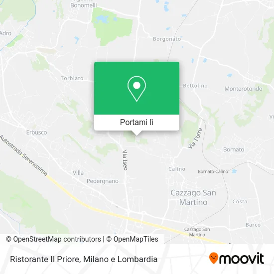 Mappa Ristorante Il Priore
