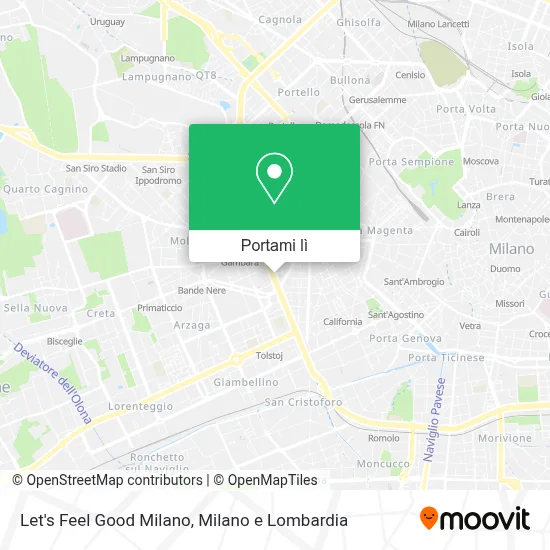 Mappa Let's Feel Good Milano