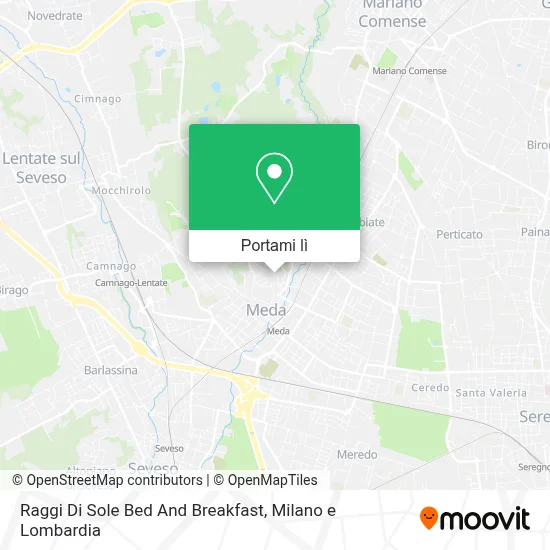 Mappa Raggi Di Sole Bed And Breakfast