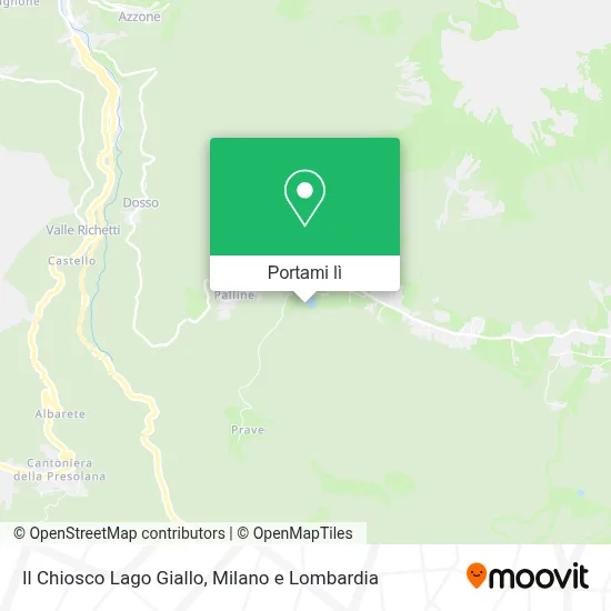 Mappa Il Chiosco Lago Giallo