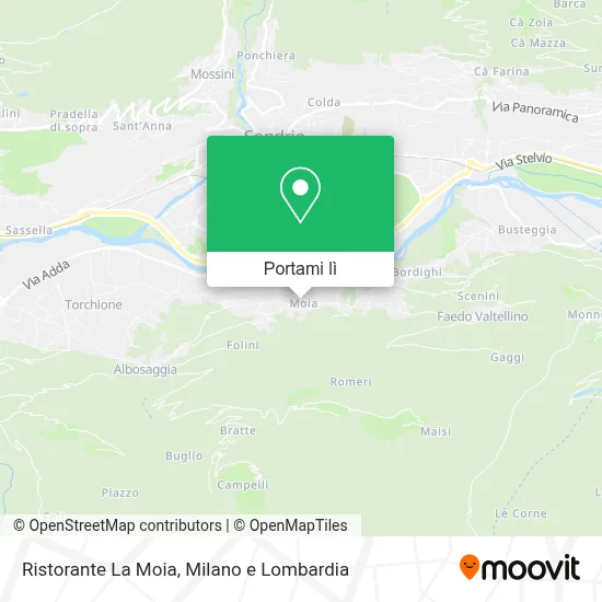 Mappa Ristorante La Moia