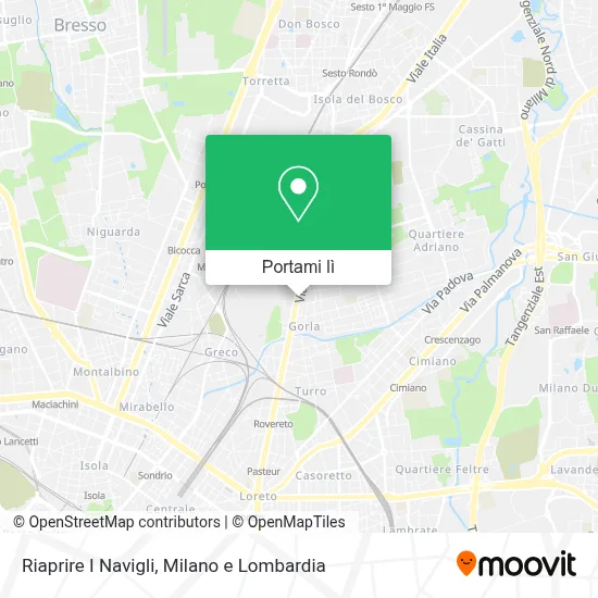 Mappa Riaprire I Navigli