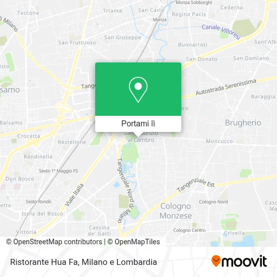 Mappa Ristorante Hua Fa