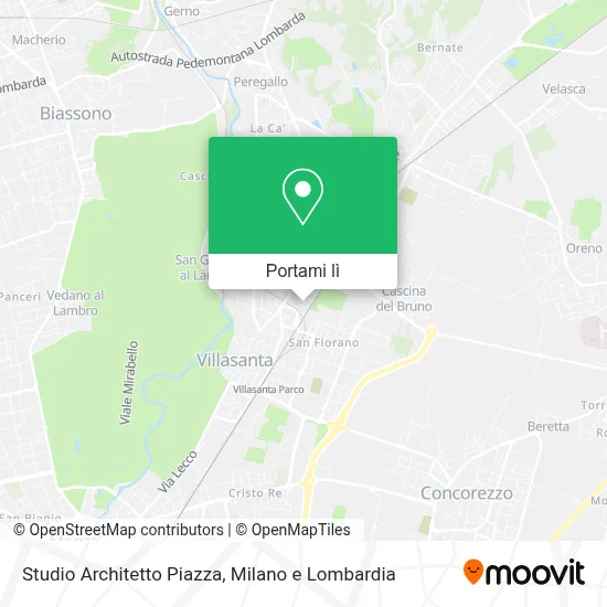 Mappa Studio Architetto Piazza