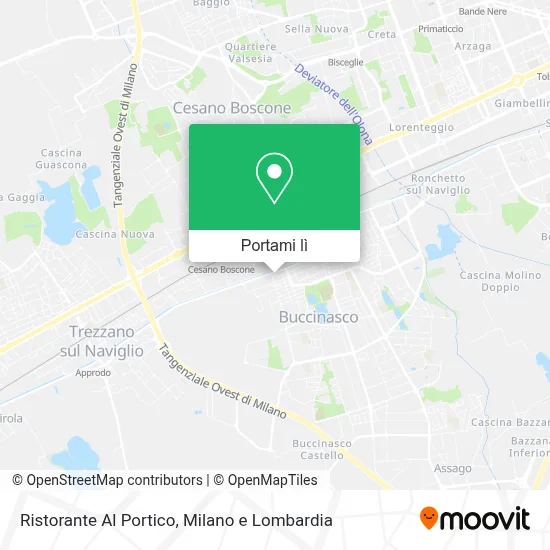 Mappa Ristorante Al Portico