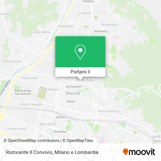 Mappa Ristorante Il Convivio