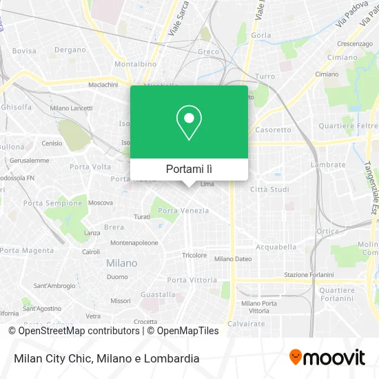 Mappa Milan City Chic
