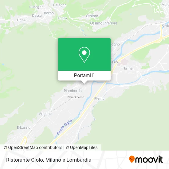 Mappa Ristorante Ciolo