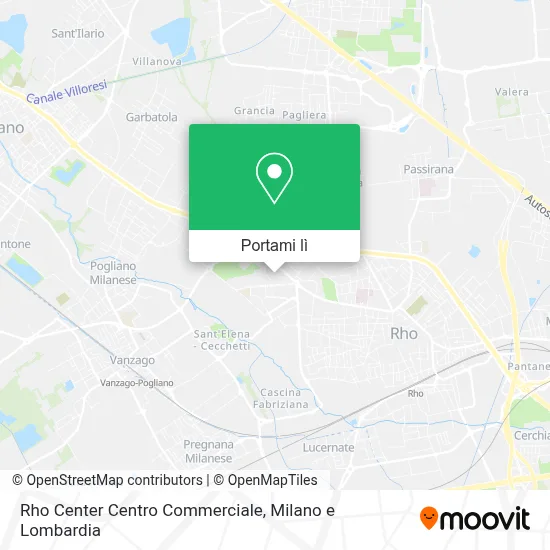 Mappa Rho Center Centro Commerciale