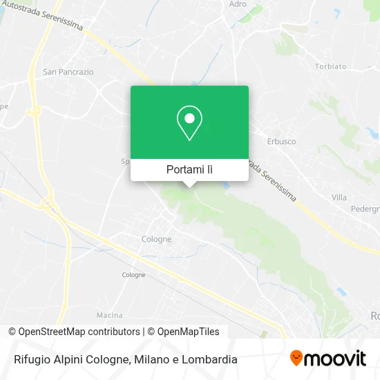 Mappa Rifugio Alpini Cologne