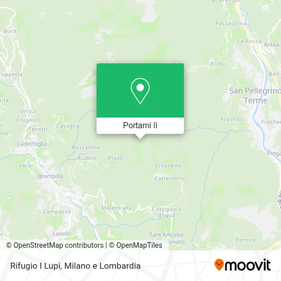 Mappa Rifugio I Lupi