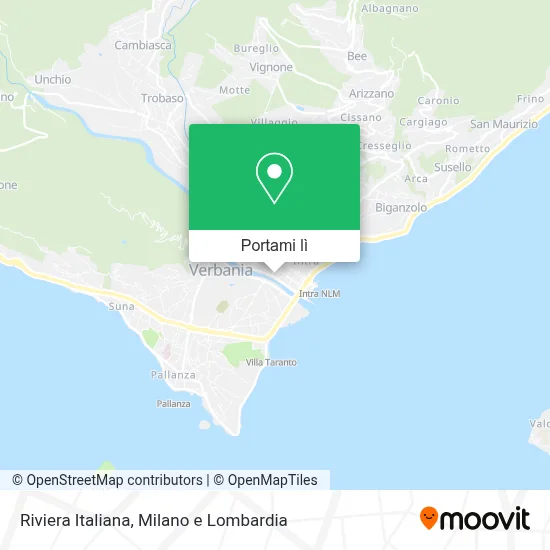 Mappa Riviera Italiana