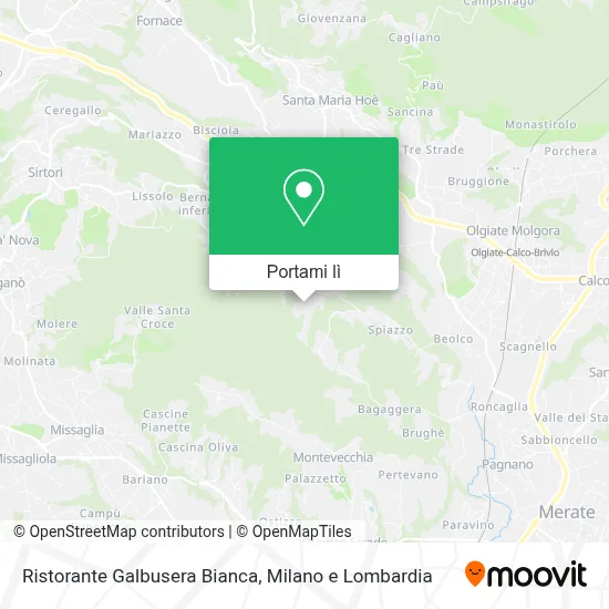 Mappa Ristorante Galbusera Bianca