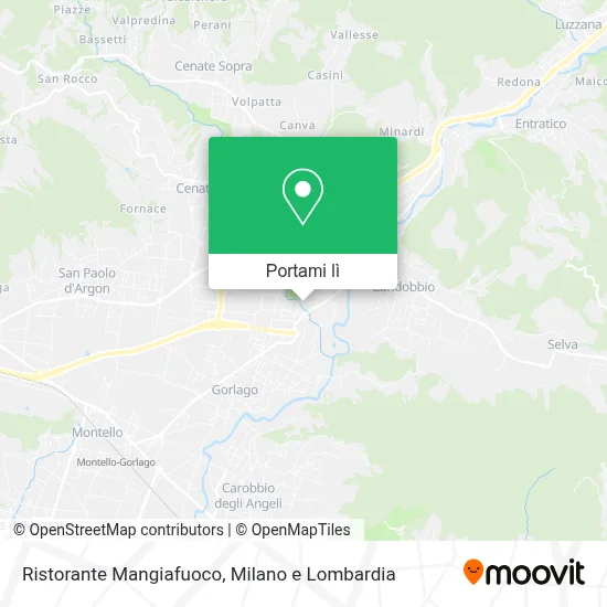 Mappa Ristorante Mangiafuoco