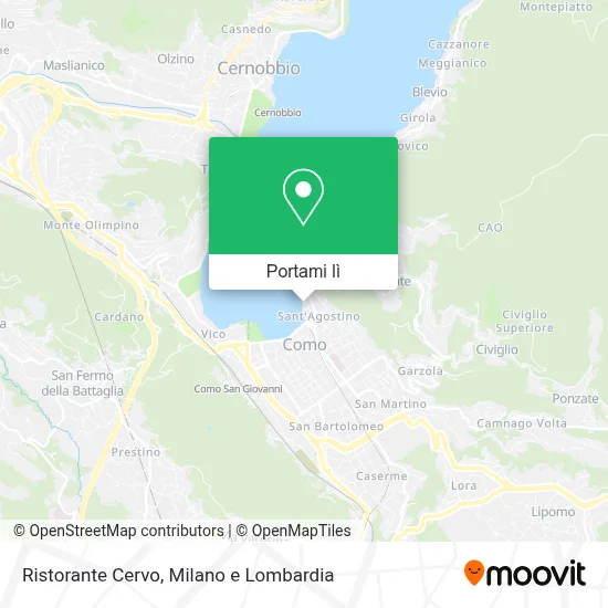 Mappa Ristorante Cervo
