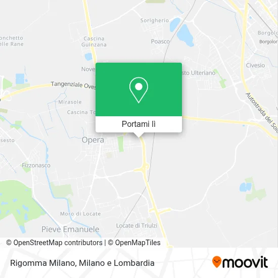 Mappa Rigomma Milano