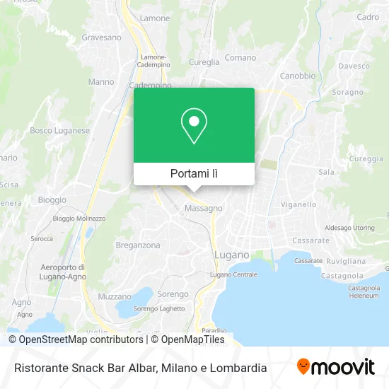 Mappa Ristorante Snack Bar Albar