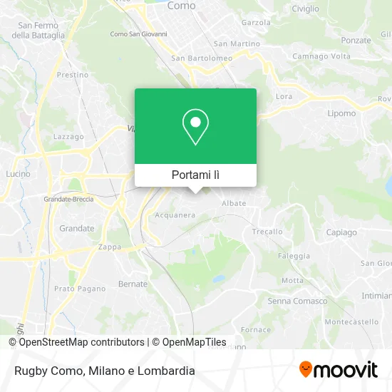 Mappa Rugby Como