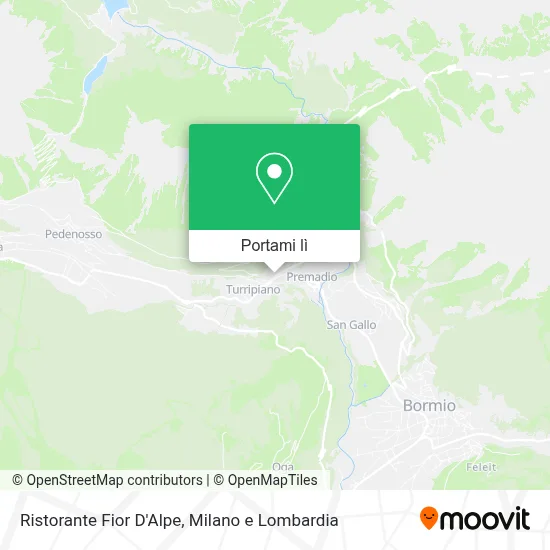 Mappa Ristorante Fior D'Alpe