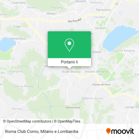 Mappa Roma Club Como