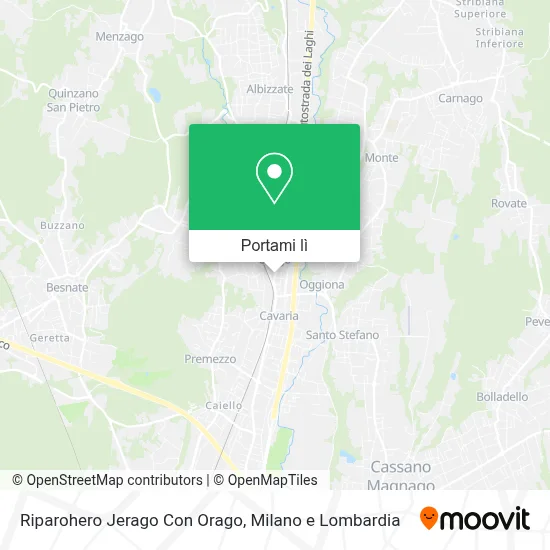 Mappa Riparohero Jerago Con Orago