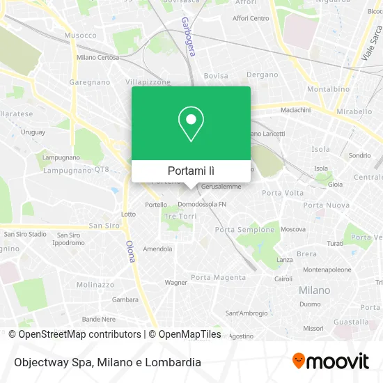 Mappa Objectway Spa