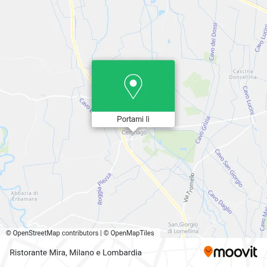 Mappa Ristorante Mira