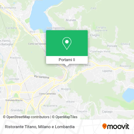 Mappa Ristorante Titano