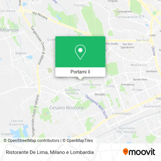 Mappa Ristorante De Lima