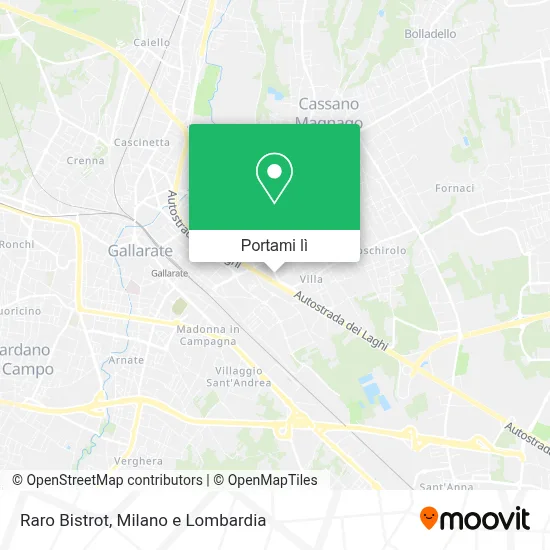 Mappa Raro Bistrot